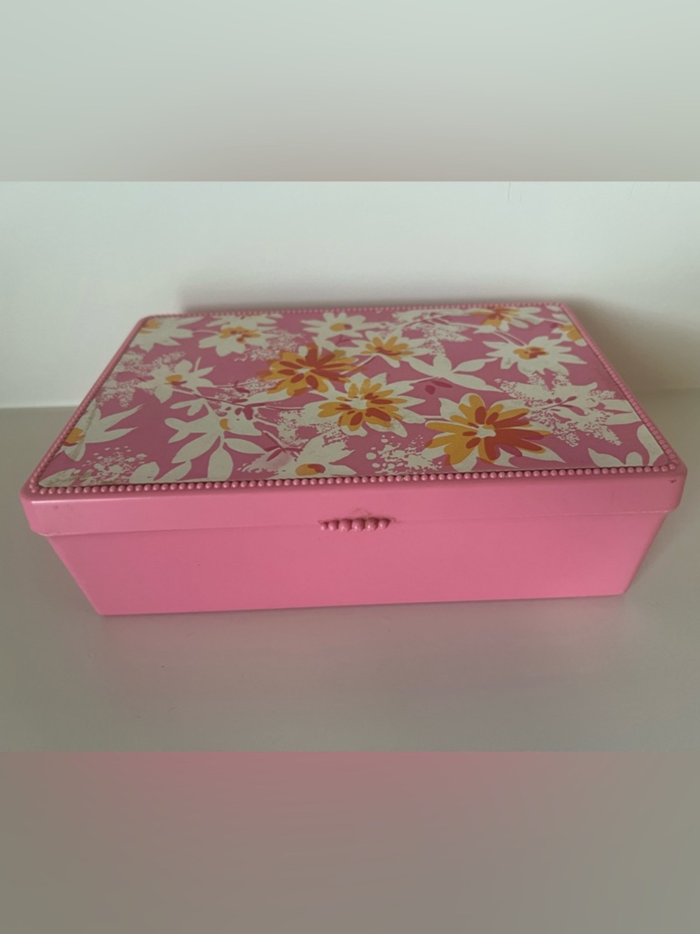 Antique Pink Floral Jewelry Box - Women's Accessories